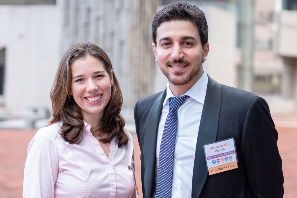 Portrait of Bastion Health founders Reza Amin and Stephanie Knowlton