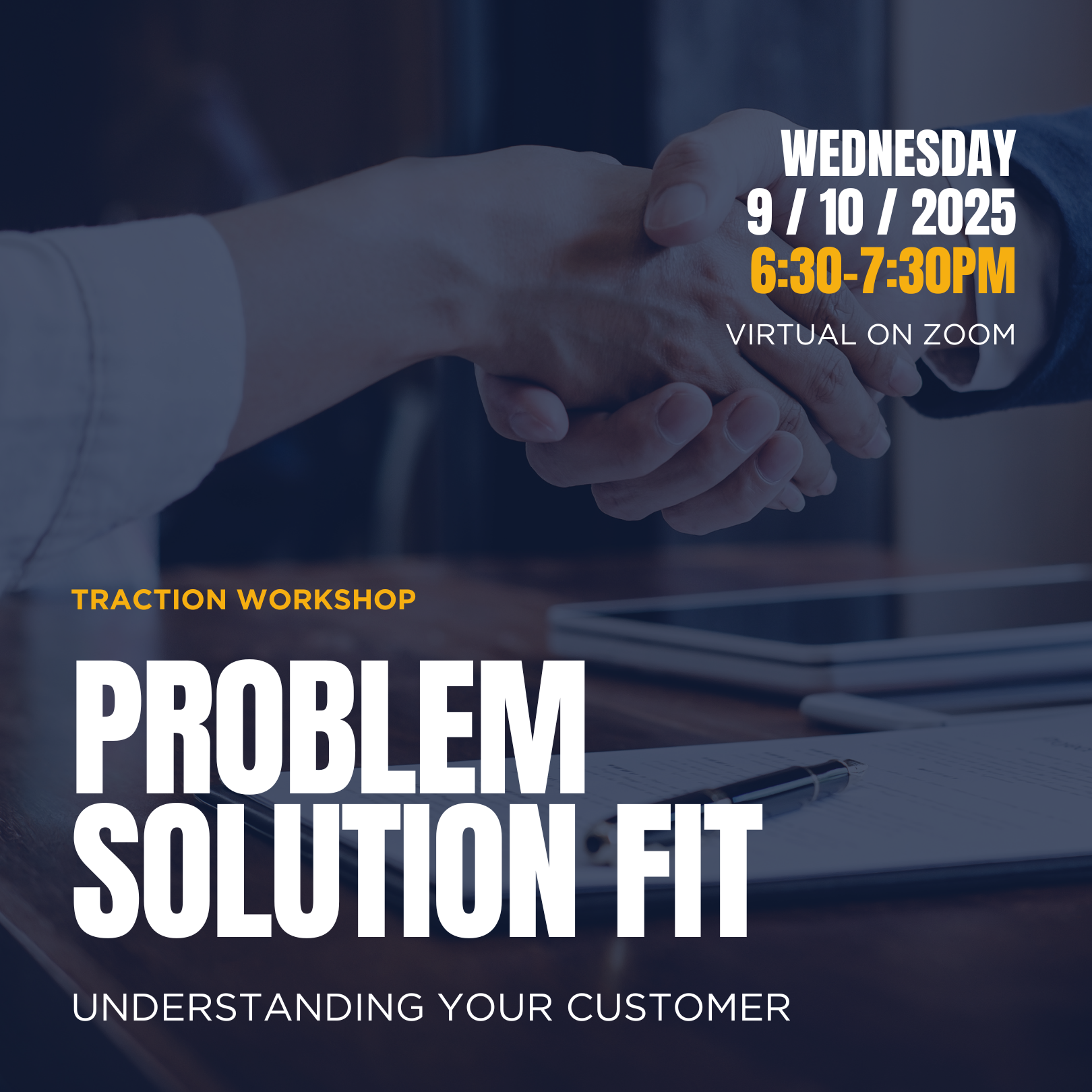 Problem Solution Fit virtual workshop