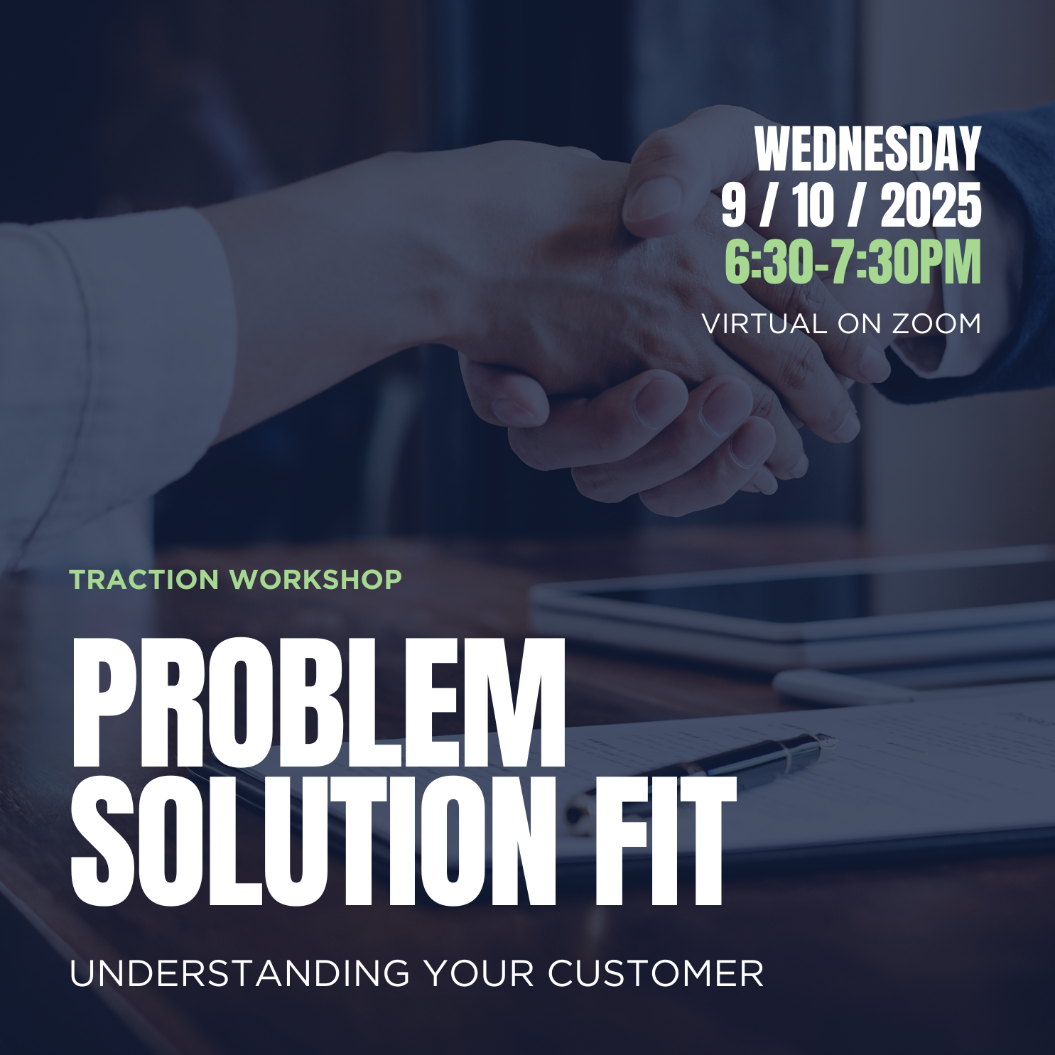Problem Solution Fit virtual workshop