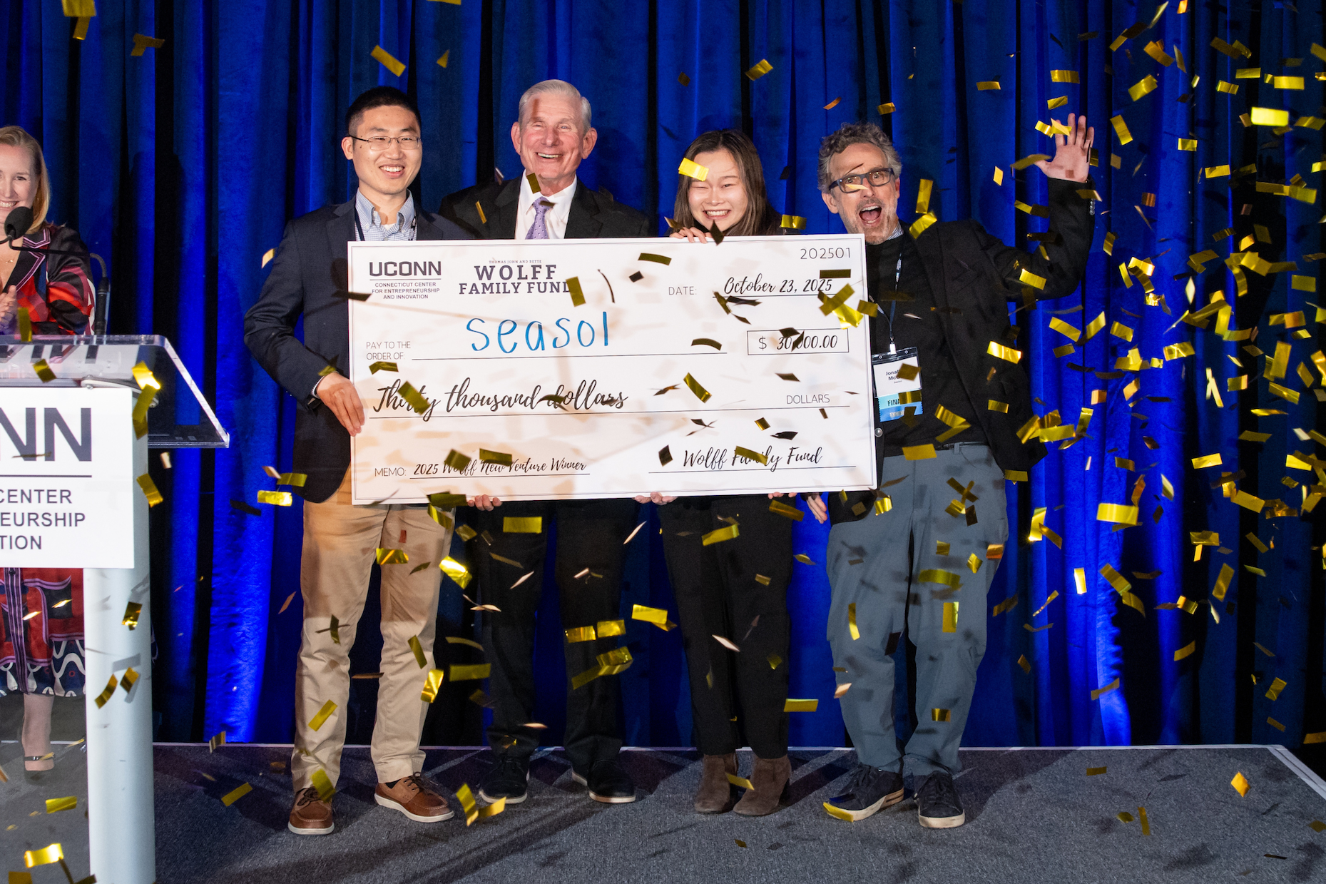 the company Soleia Biosciences posing with Greg Wolff