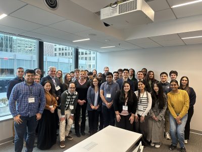 the Accelerate UConn February cohort posed for a photo.